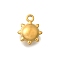 304 Stainless Steel Charms, Real 18K Gold Plated, Sun, 10x8x3.5mm, Hole: 1.2mm