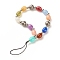 Acrylic Beads Mobile Straps, with CCB Plastic Beads and Nylon Thread, Colorful, 19cm