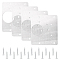 Hinge Repair Plate, Stainless Steel Plate, with Screws, Repair Accessory, for Cabinet/Furniture/Drawer /Window, Stainless Steel Color, 69.8x114.3mm, 4sets/box