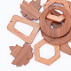 10 шт. 5 стиля подвески из дерева на осеннюю тематику WOOD-CA0001-53-5