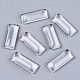 Прозрачные стеклянные кабошоны прямоугольник GGLA-R025-25x10-1
