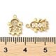 Латунные микро проложить кубического циркония подвески KK-F862-07G-3