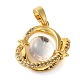 Кубические подвески из латуни с микропаве KK-M099-03G-1