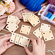 Деревянная доска для вязания крючком WOOD-WH0034-29-3