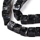 Натуральные нити бус из ларвикита G-T139-6x6-25A-3