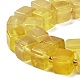Естественный желтый флюорит бисер нитей G-G053-B07-01-4