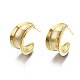 Полукруглые серьги-кольца из латуни KK-S356-355-NF-2