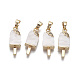 Латунные подвески с фианитами KK-N233-033-NF-1