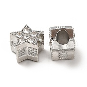 Стойки покрытие сплава горный хрусталь европейских бусы PALLOY-P289-37P