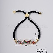 Модные милые латунные браслеты с фианитами FG3811-3