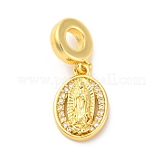 Латунные прозрачные кубические цирконии европейские подвески KK-D325-28G-05