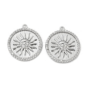 Латунные микро проложить кубического циркония подвески KK-H460-09P