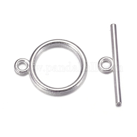 Застежки тоггл в тибетском стиле  TIBE-A12208-S-NR-1