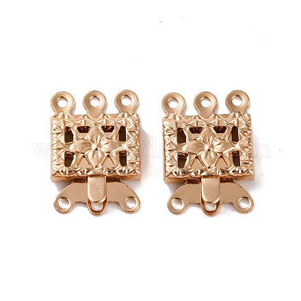 Застежки латунные коробки KK-XCP0001-75KCG-1