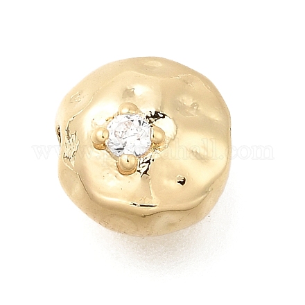 Латунные микропаве из прозрачного кубического циркония KK-U061-15A-G-1