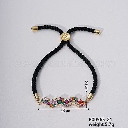 Модные милые латунные браслеты с фианитами FG3811-3-1