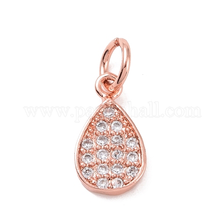 Латунные микро проложить кубического циркония подвески KK-I614-064RG-1