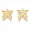 Ion Plating(IP) 304 Stainless Steel Pendants, Butterfly, Real 18K Gold Plated, 26.5x24x3.5mm, Hole: 2mm