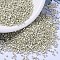 MIYUKI Delica Beads, Cylinder, Japanese Seed Beads, 11/0, (DB1151) Galvanized Semi-Frosted Silver, 1.3x1.6mm, Hole: 0.8mm, about 100000pcs/500g