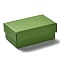Cardboard Jewelry Set Boxes, with Sponge Inside, Rectangle, Lime Green, 8.1x5.05x3.2cm