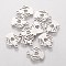 Tarnish Resistant 201 Stainless Steel Charms, Angel, Stainless Steel Color, 14.3x12x1mm, Hole: 1.5mm