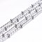 Tarnish Resistant 304 Stainless Steel Cable Chains, Satellite Chains, Decorative Chains, with Spool, Rondelle Beads, Soldered, Stainless Steel Color, 2.5x2x0.5mm, about 82.02 Feet(25m)/roll