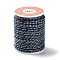4-Ply Polycotton Cord Metallic Cord, Handmade Macrame Cotton Rope, for String Wall Hangings Plant Hanger, DIY Craft String Knitting, Dark Blue, 1.5mm, about 4.3 yards(4m)/roll