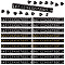 6 Sets 3 Colors Plastic Price Display Cube Adjustable Price Tag, with Number and Letter Dollar Price Block Kit, for Jewelry Price Display Counter Stand, Mixed Color, 0.5x0.3x0.55cm, 15pcs/set, 2 sets/color