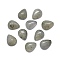 Natural Labradorite Cabochons, teardrop, 8x6x3mm