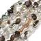 Natural Green Lodolite Quartz Beads Strands, Grade AB, Nuggets, Tumbled Stone, 7~13x4.5~10x4.5~10mm, Hole: 1.2mm, about 44~46pcs/strand, 15.08''~16.14''(38.3~41cm)
