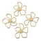 Alloy Pendants, FLower, Light Gold, 42.5x37.5x4.5mm, Hole: 10.5x13mm