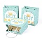 Cartoon Paper Bags, Rectangle, for Jewelry Storage, Word, 15x14x0.45cm