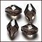 Imitation Austrian Crystal Beads, Grade AAA, K9 Glass, Faceted, Bicone, Gray, 8x11mm, Hole: 0.9~1mm