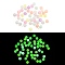 Opaque Luminous Acrylic Beads, Glow in the Dark Beads, Round, Mixed Color, 4mm, Hole: 1mm, about 16666pcs/500g