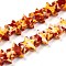 Spray Painted Synthetic Turquoise Beads Strands, Dyed, Star, Gold, 7x7.5~8x3mm, Hole: 0.7mm, about 63~64pcs/strand, 14.17~14.57''(36~37cm)