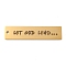 PVD Vacuum Plating 201 Stainless Steel Big Pendants, Rectangle with Word Let God Lead Charms, Real 18K Gold Plated, 50x12x1.5mm, Hole: 2mm