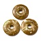 Natural Southern Jade Pendants, Donut/Pi Disc, Donut Width: 15.5~16mm, 39~40x6~7mm, Hole: 8mm