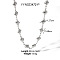 316L Surgical Stainless Steel Jewelry Link Chain Necklaces, Stainless Steel Color, Shell Shape, 16.54 inch(42cm)