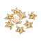 Brass Pendants, Cadmium Free & Nickel Free & Lead Free, with Enamel, Star with Unicorn, Real 18K Gold Plated, Yellow, 15.3x14x3.4mm, Hole: 1mm