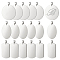 18Pcs 3 Styles 201 Stainless Steel Stamping Blank Tag Pendants, for Necklace Men Jewelry Making, Rectangle & Flat Round & Oval, Stainless Steel Color, 42~42x24~43x1mm, Hole: 3x7mm, 6pcs/style