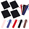 40Pcs Rectangle & Oval Velvet Pen Drawstring Bag, with Polyester Cord, for School Office Packaging Storage Supplies, Mixed Color, 155~175x25~37x0.7~1.5mm, 40pcs/set