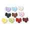 Spray Painted Alloy Pendants, Bowknot Charms, Mixed Color, 16x19x3mm, Hole: 1.6mm