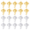 DICOSMETIC 20Pcs 2 Colors Elephant Head Charms Small Vintage Animal Charms Gold Plated Stainless Steel Pendants Good Luck Pendants for Jewelry Making and DIY Crafts, Hole: 2.5mm