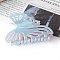 Butterfly PVC Claw Hair Clips, for Women Girls, Light Sky Blue, 52x87x50mm