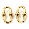 PVD Vacuum Plating 304 Stainless Steel Linking Rings, Oval, Golden, 18.5x12x4.5mm, Inner Diameter: 4.5x15mm