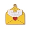 Christmas Themes 304 Stainless Steel Enamel Pendants, Real 18K Gold Plated, Envelope, 16.5x15x1.5mm, Hole: 1.5mm