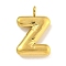 Ion Plating(IP) 304 Stainless Steel Pendants, Letter Charm, Golden, Letter Z, 16.5x10.5x3mm, Hole: 2mm