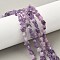 Natural Lepidolite/Purple Mica Stone Star Beads Strands, 7.5x8x4.5mm, Hole: 0.8mm, about 54~56pcs/strand, 15.12''~15.20''(38.4~38.6cm)