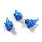 Handmade Lampwork Beads, Duck, Dodger Blue, 20x~21x10~11x8~10mm, Hole: 2~2.4mm