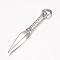 Tarnish Resistant 304 Stainless Steel Pendants, Spear, Stainless Steel Color, 48.5x7x5mm, Hole: 5.5mm